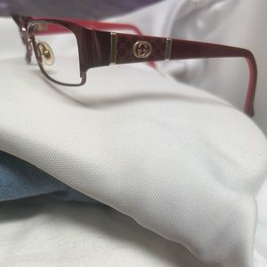 Gucci GG2910 Rectangular Rose Pink No Lenses Reading Eyeglasses Frames Only